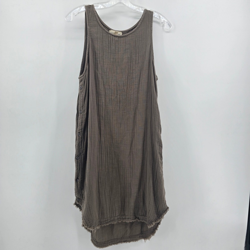 cloth & stone Taupe Sleeveless Mini Dress